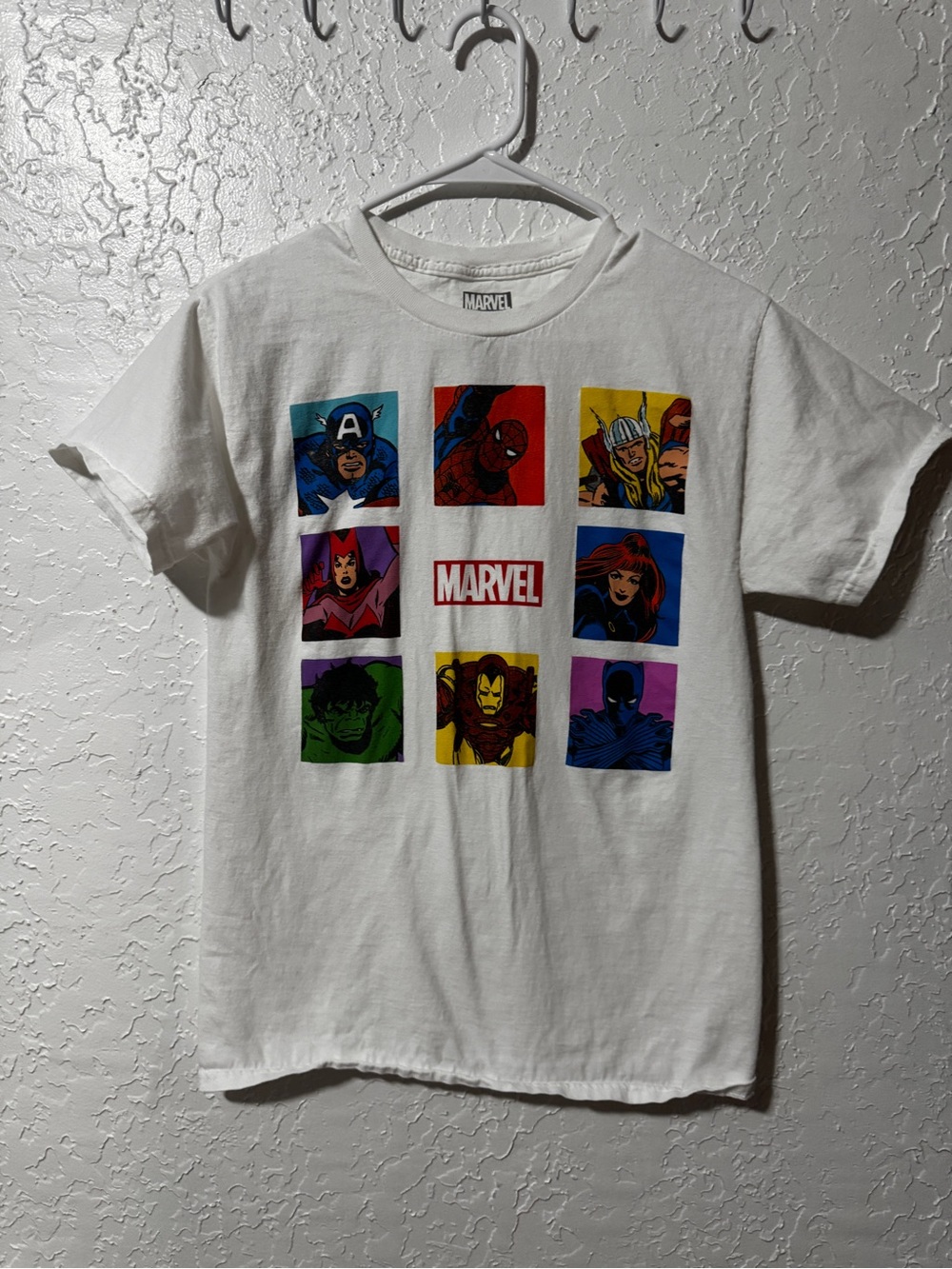 Marvel Comics Superhero 3x3 Comic Grid Collage T-Shirt